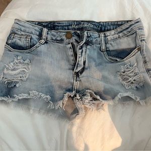 Low Rise Denim Shorts Lightwash